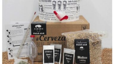 El kit que hemos utilizado en nuestra primera cerveza: Cervezania todo grano 5 litros